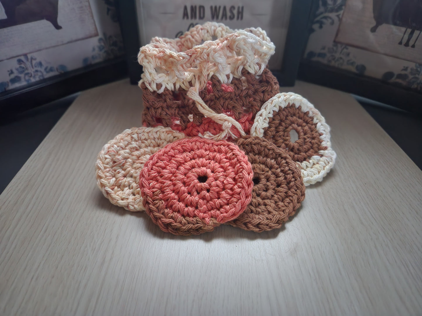 Crochet Face Scrubbie Set